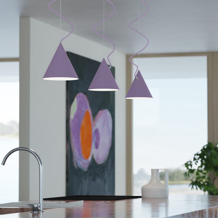 Castor hanglamp 20 cm, Lila-lila-zilver Noon