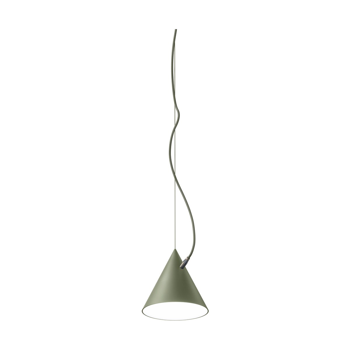 Noon Castor hanglamp 20 cm Militairgroen-groen-messing