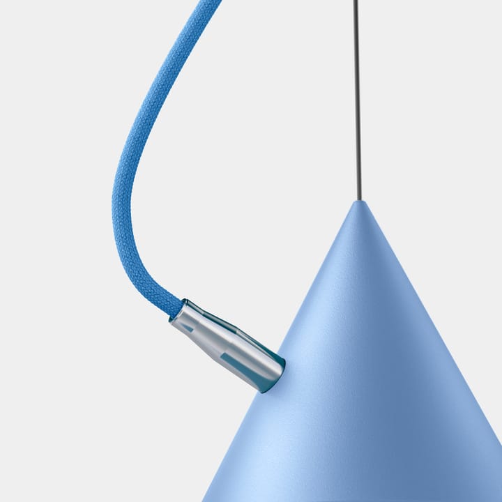 Castor hanglamp 20 cm, Pastelblauw-lichtblauw-zilver Noon