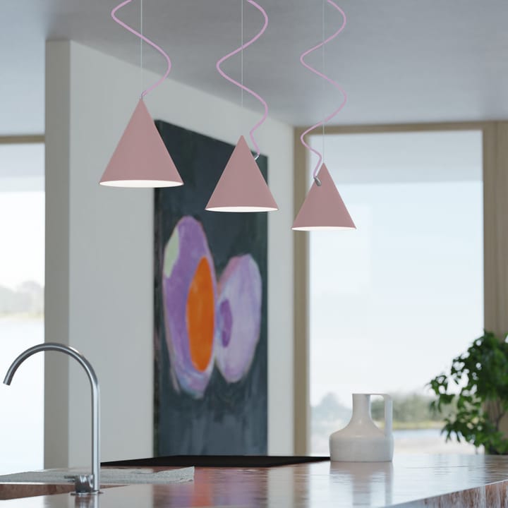 Castor hanglamp 20 cm - Roze-roze-zilver - Noon