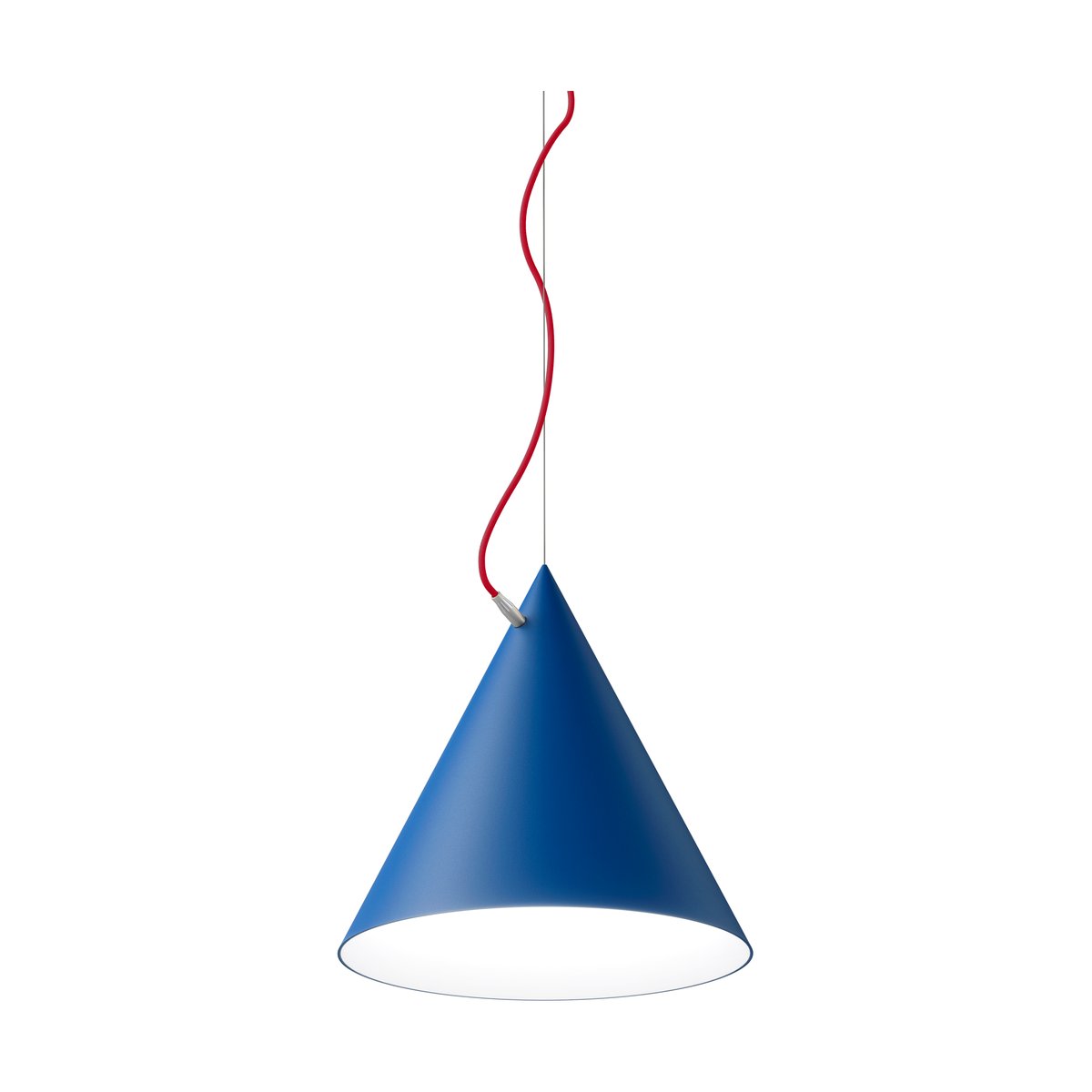 Noon Castor hanglamp 40 cm Klaarblauw-rood-zilver