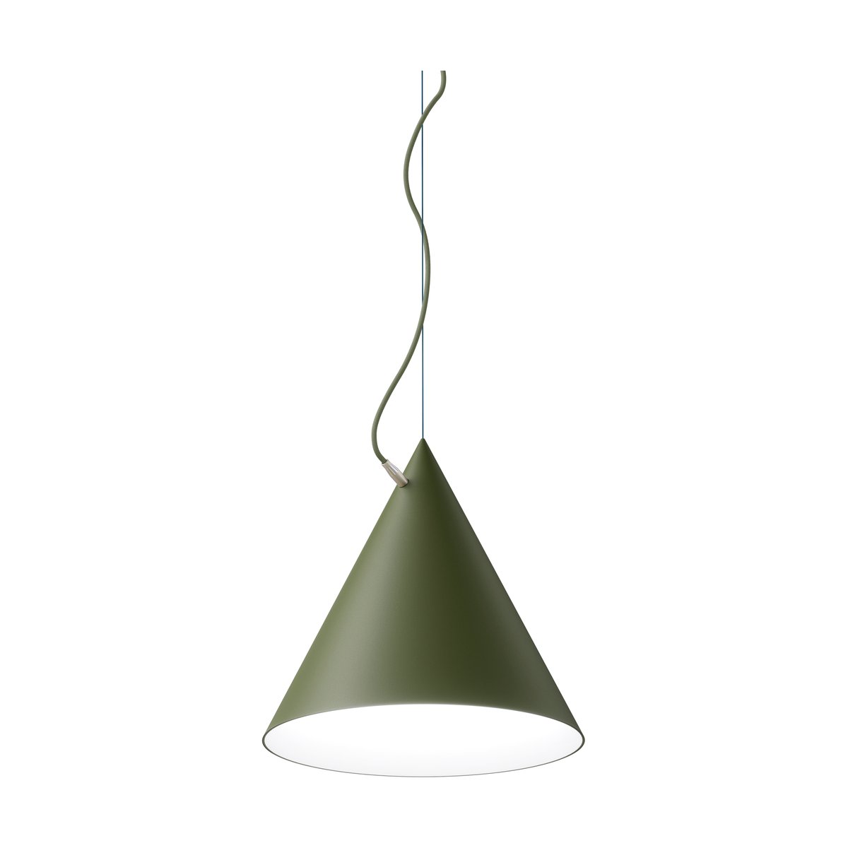 Noon Castor hanglamp 40 cm Militairgroen-groen-messing