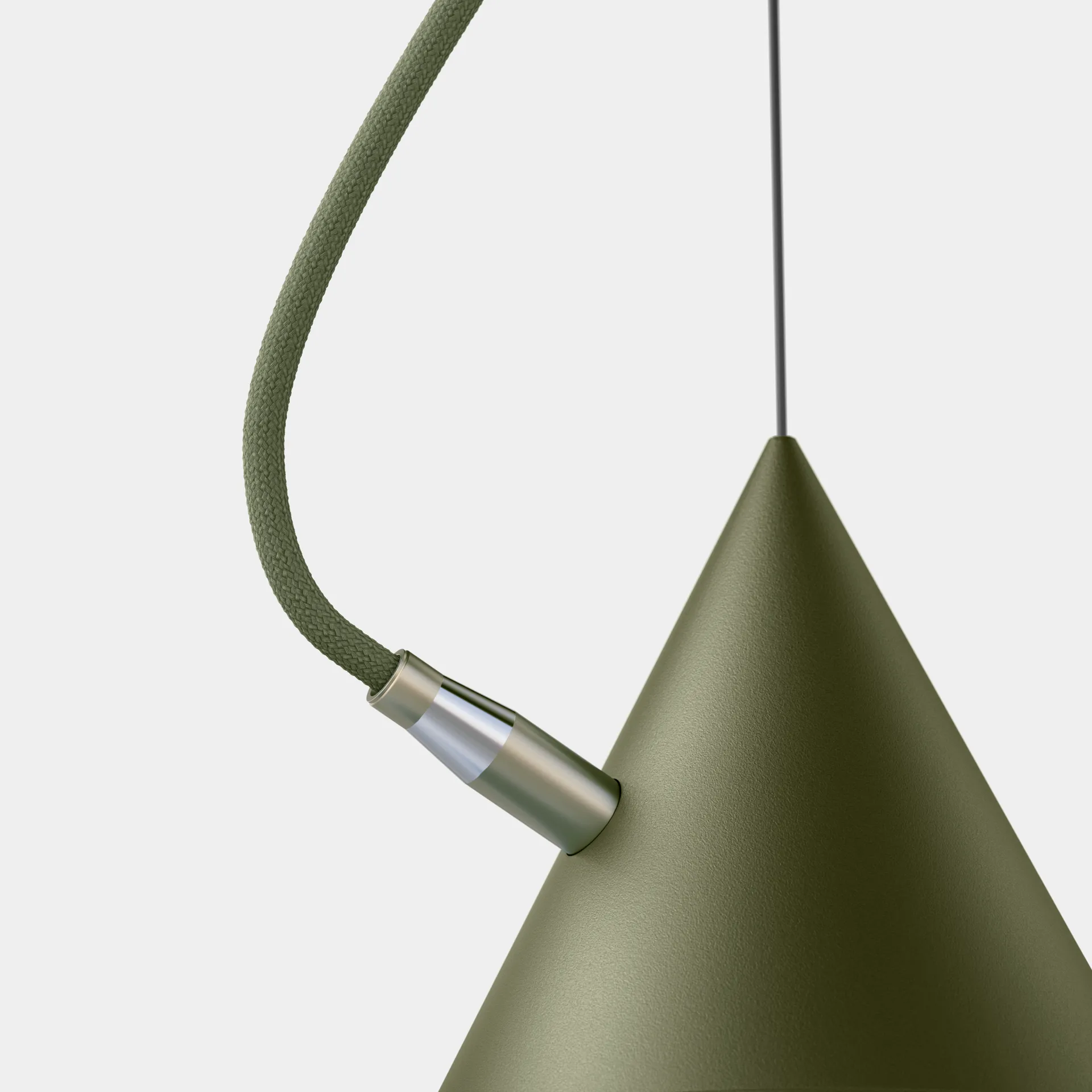 Castor hanglamp 40 cm, Militairgroen-groen-messing Noon