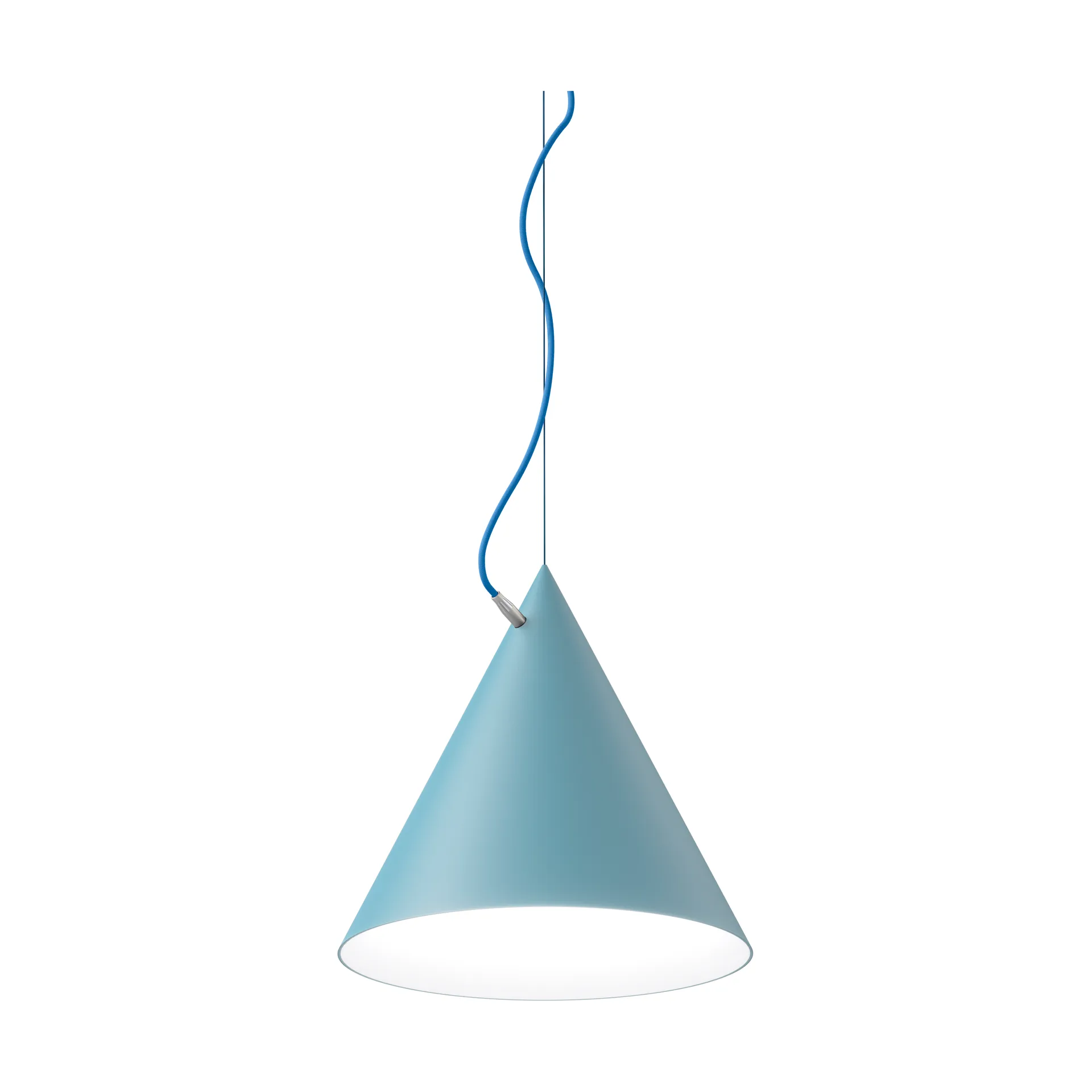 Castor hanglamp 40 cm, Pastelblauw-lichtblauw-zilver Noon