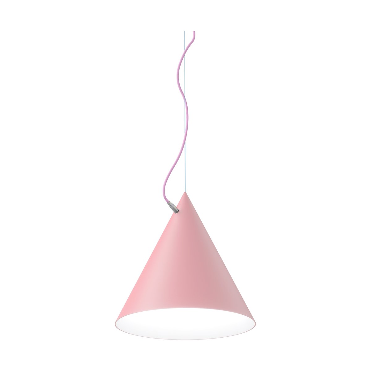 Noon Castor hanglamp 40 cm Roze-roze-zilver