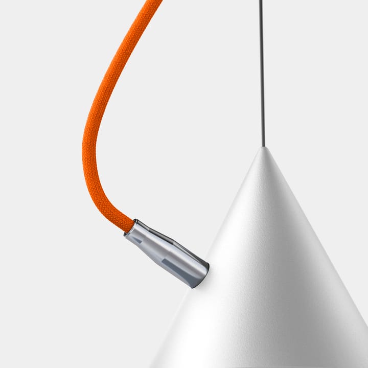 Castor hanglamp 40 cm, Wit-oranje-zilver Noon