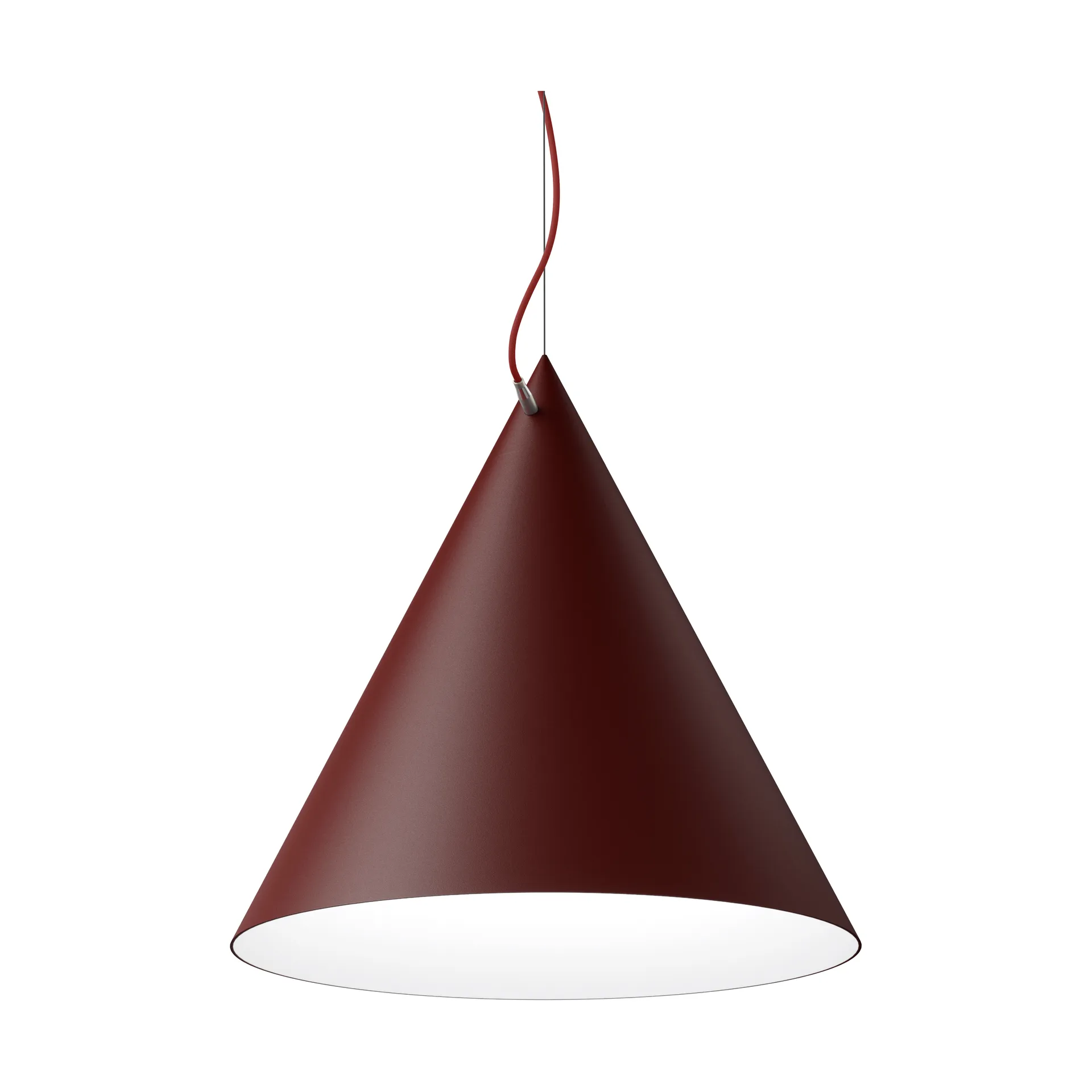 Castor hanglamp 60 cm, Bordeauxrood-donkerrood-messing Noon