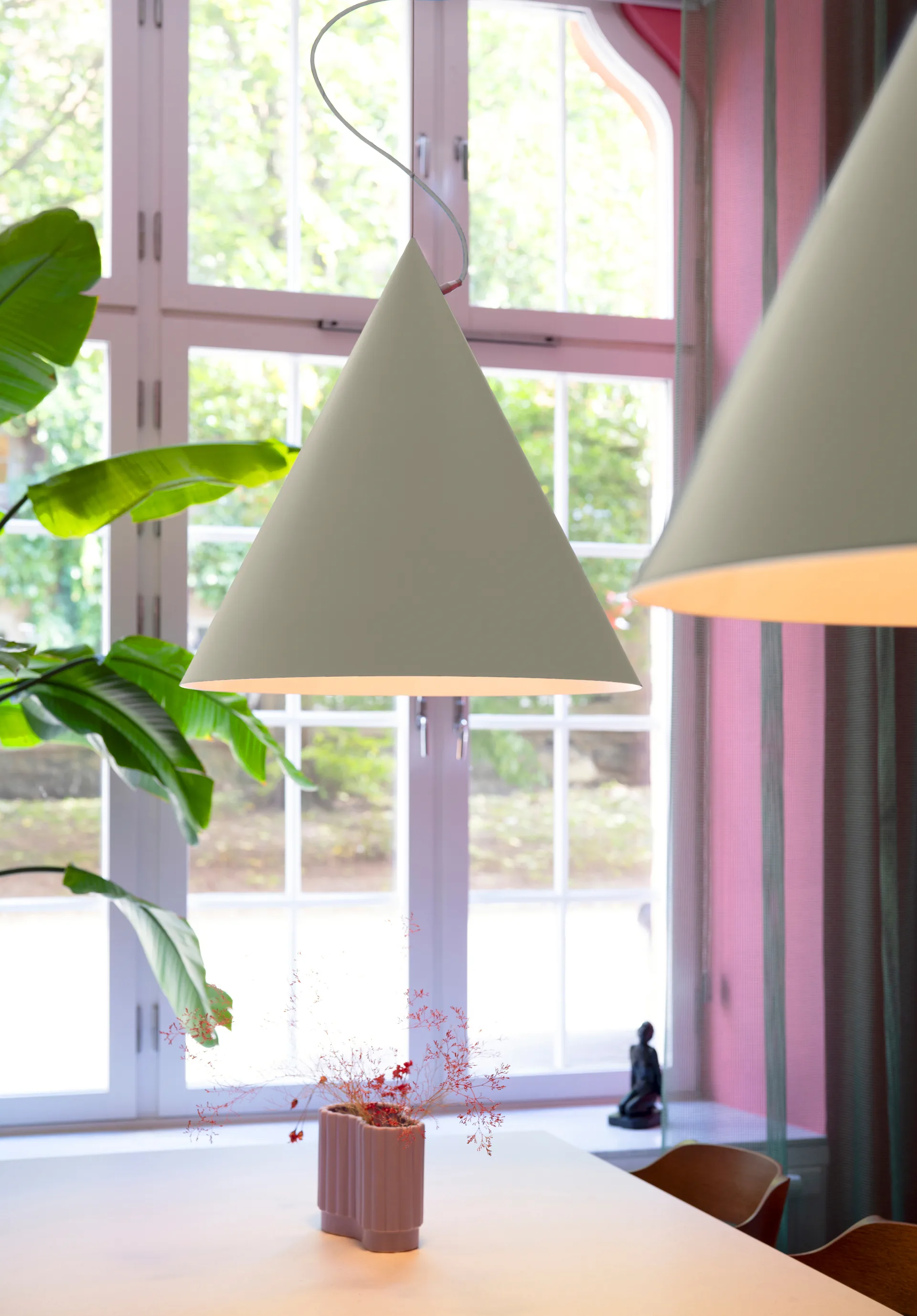 Castor hanglamp 60 cm, Grijs-lichtgrijs-zilver Noon