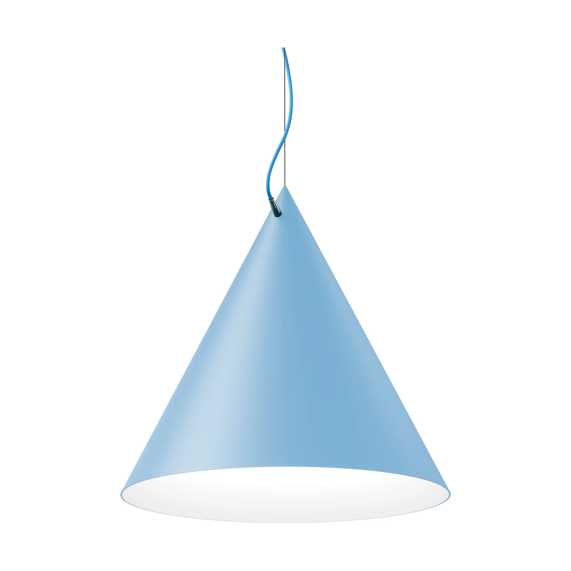 Castor hanglamp 60 cm, Pastelblauw-lichtblauw-zilver Noon