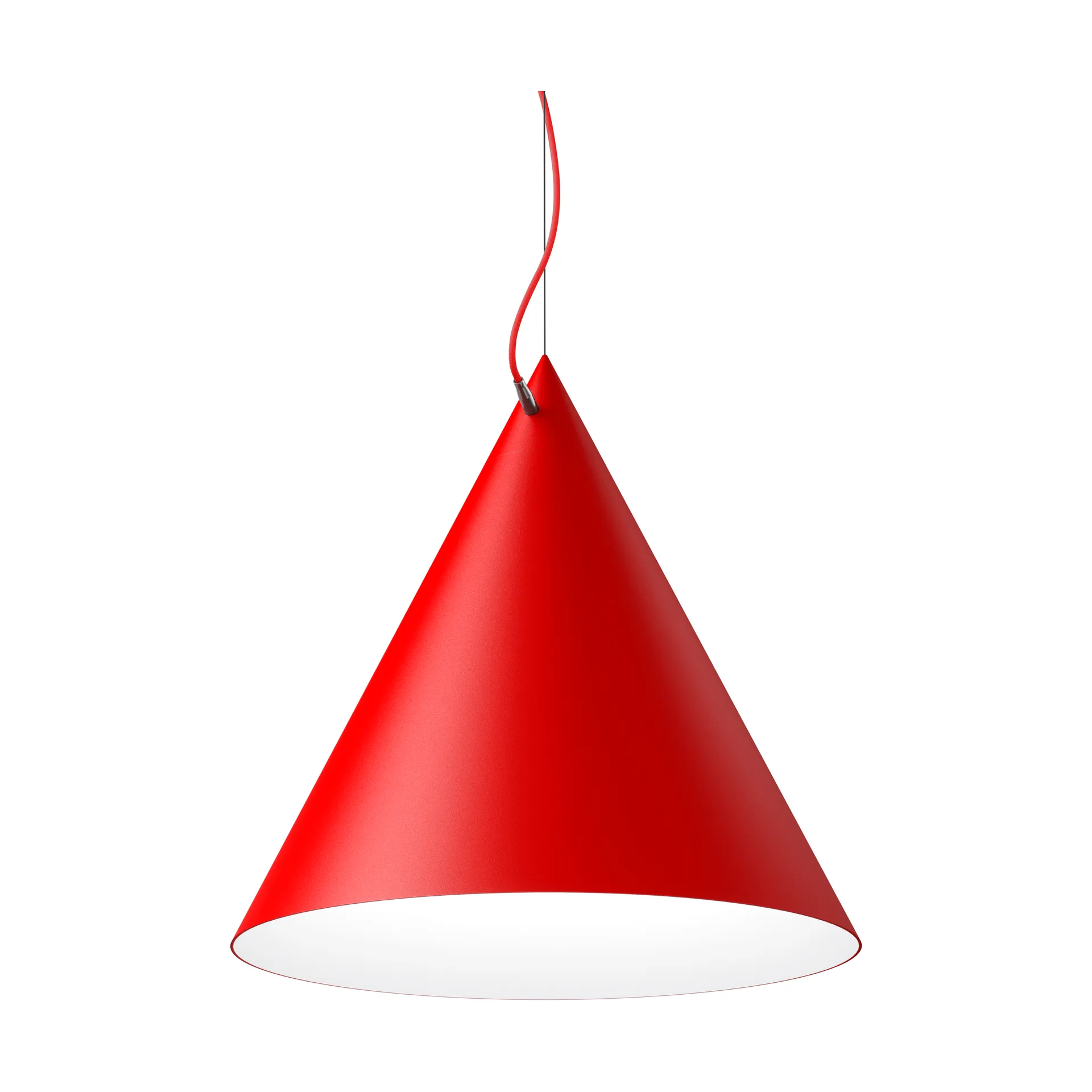 Castor hanglamp 60 cm, Rood-rood-zilver Noon
