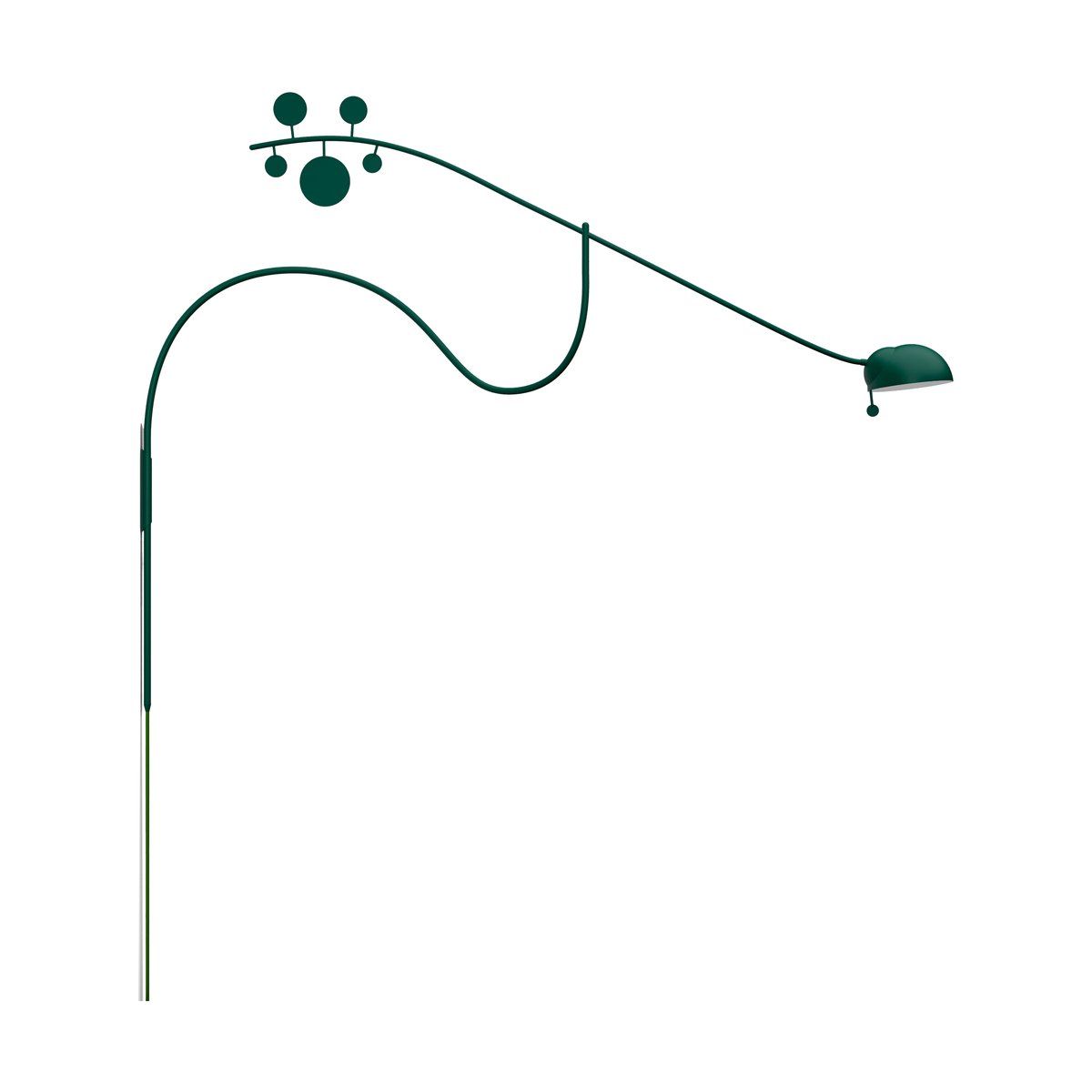 Noon Juno wandlamp British racing green-donkergroen