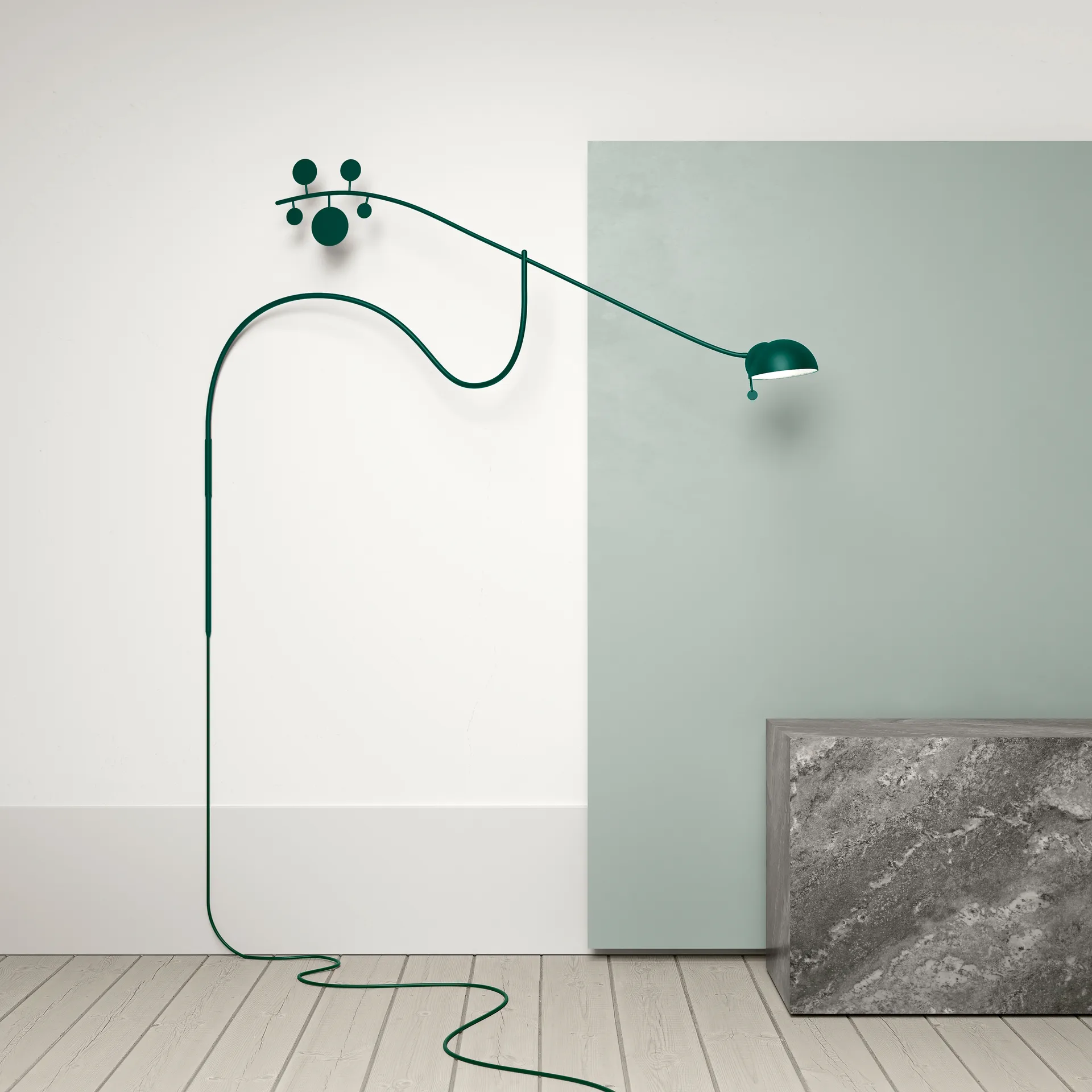 Juno wandlamp, British racing green-donkergroen Noon