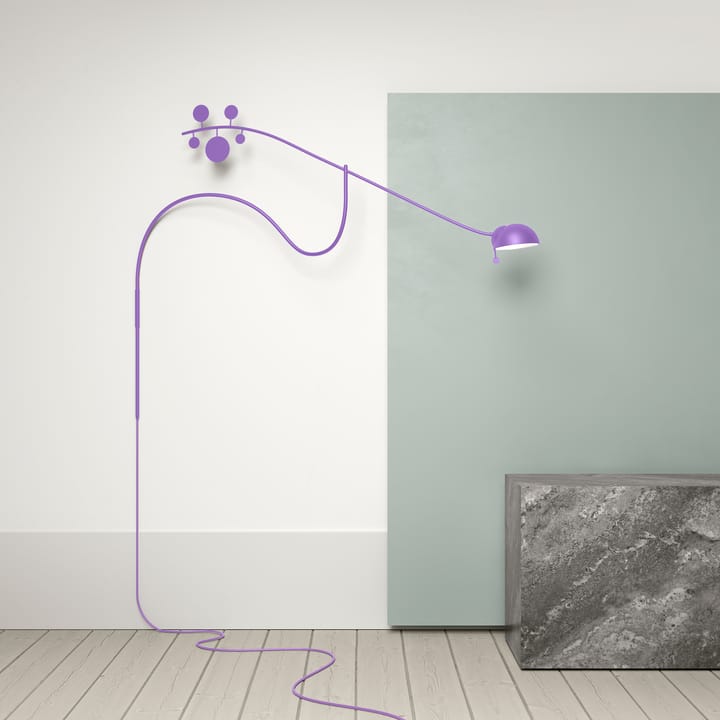 Juno wandlamp, Lila-lila Noon