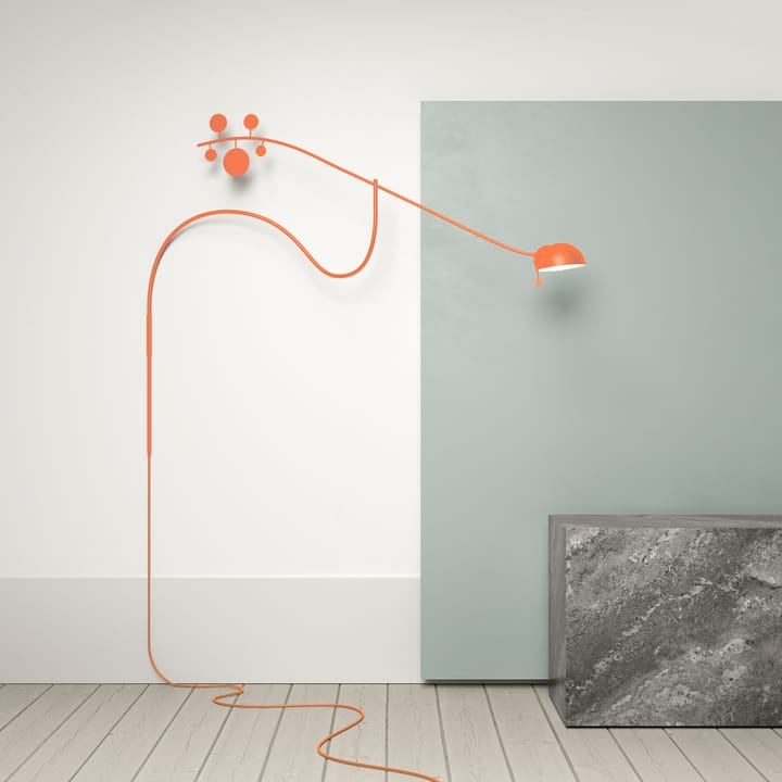 Juno wandlamp, Oranje-oranje Noon
