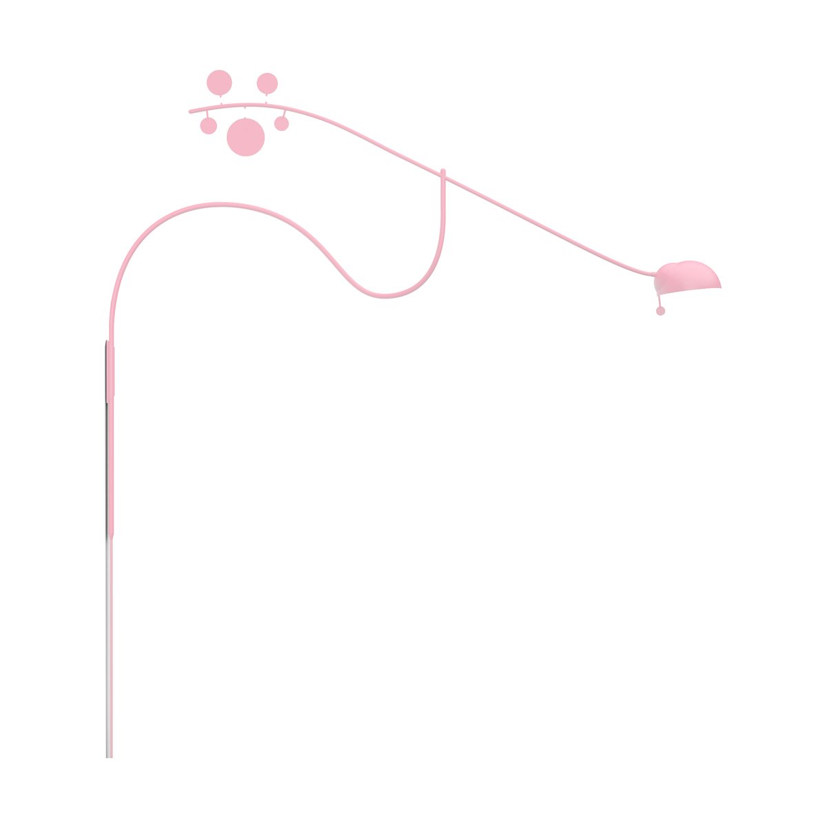 Noon Juno wandlamp Rosa-roze | Scandinavisch Interieur | Wandlampen | Roze
