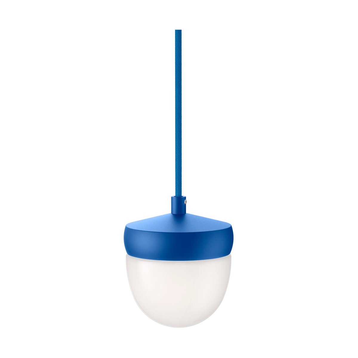 Noon Pan hanglamp frosted 10 cm Blauw-blauw