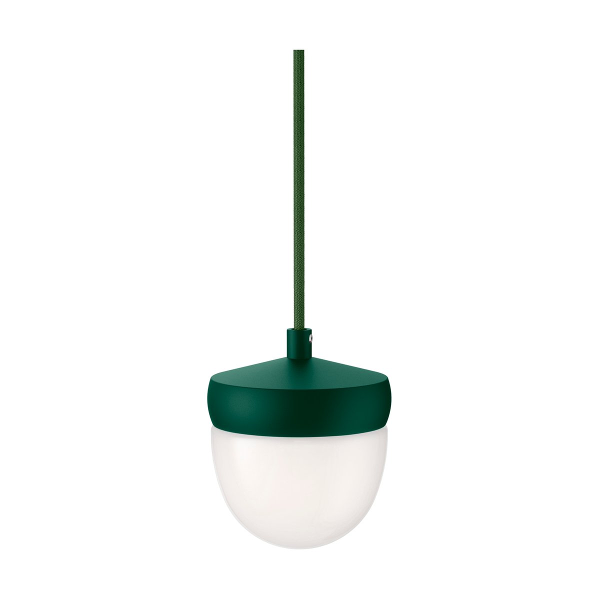 Noon Pan hanglamp frosted 10 cm British racing green-donkergroen