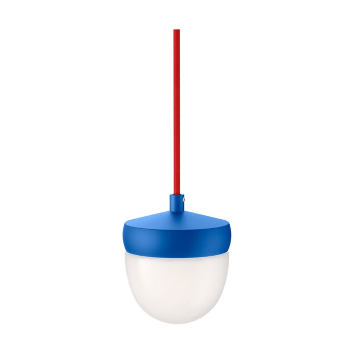 Pan hanglamp frosted 10 cm - Klaarblauw-rood - Noon
