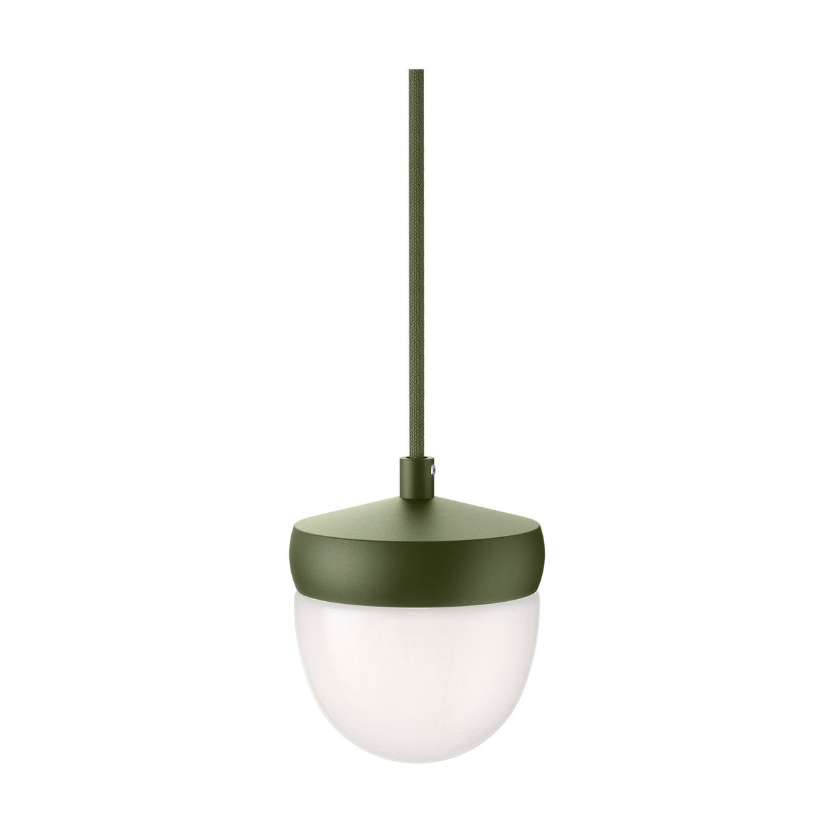 Noon Pan hanglamp frosted 10 cm Militairgroen-groen