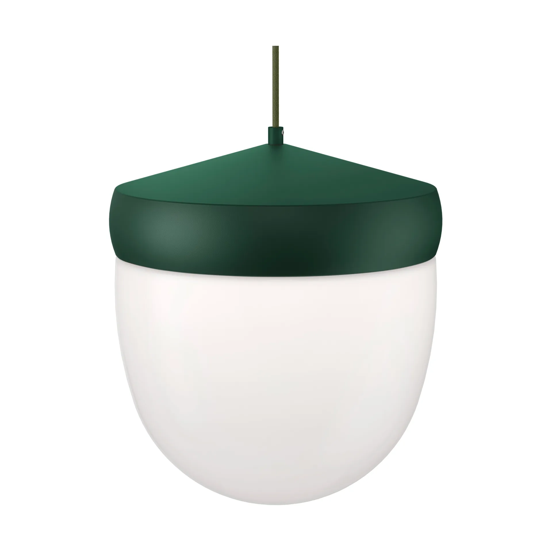 Pan hanglamp frosted 30 cm, British racing green-donkergroen Noon