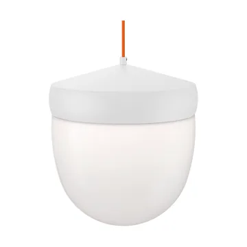 Pan hanglamp frosted 30 cm - Wit-oranje - Noon