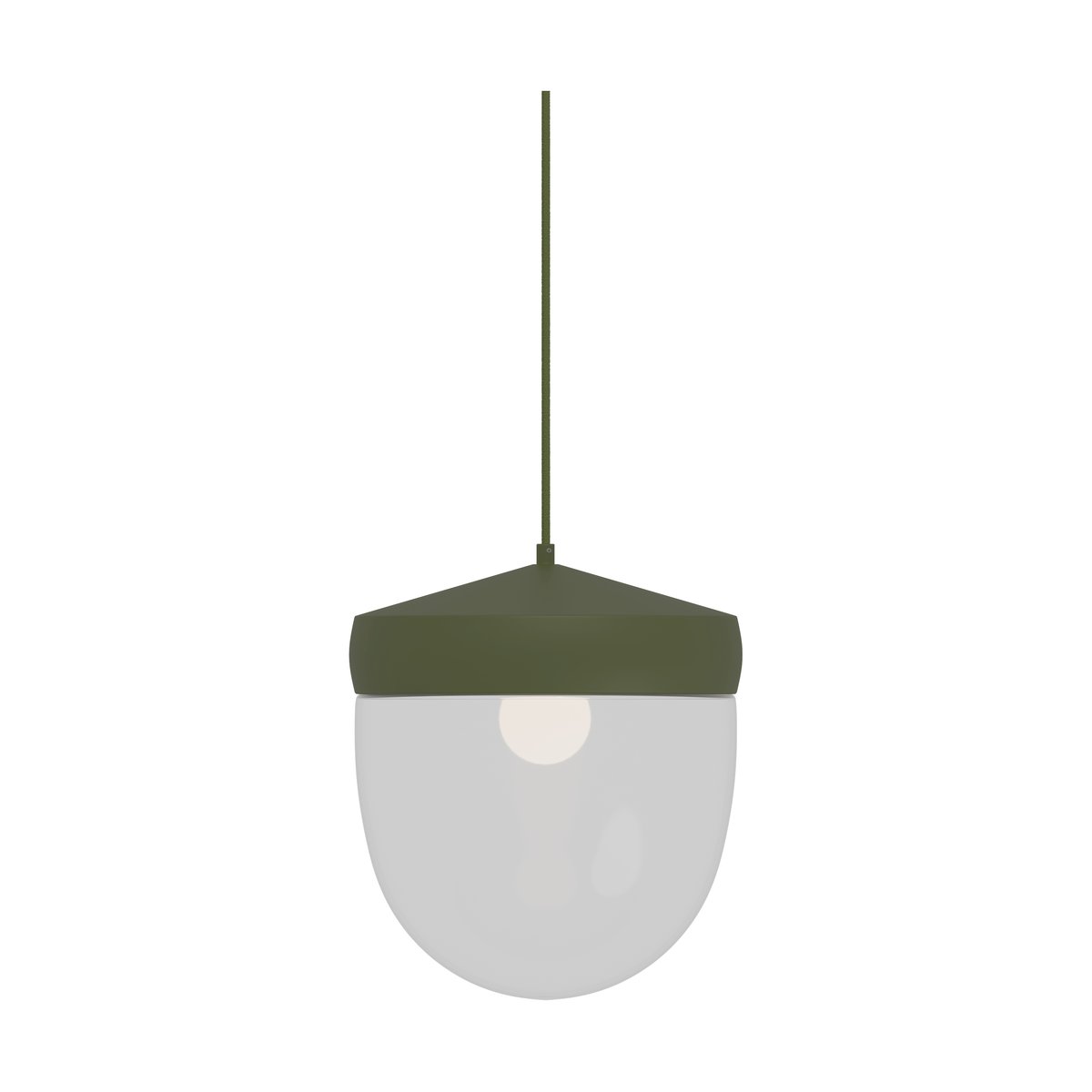 Noon Pan hanglamp helder 30 cm Militairgroen-groen | Scandinavisch Interieur | Hanglampen | Groen