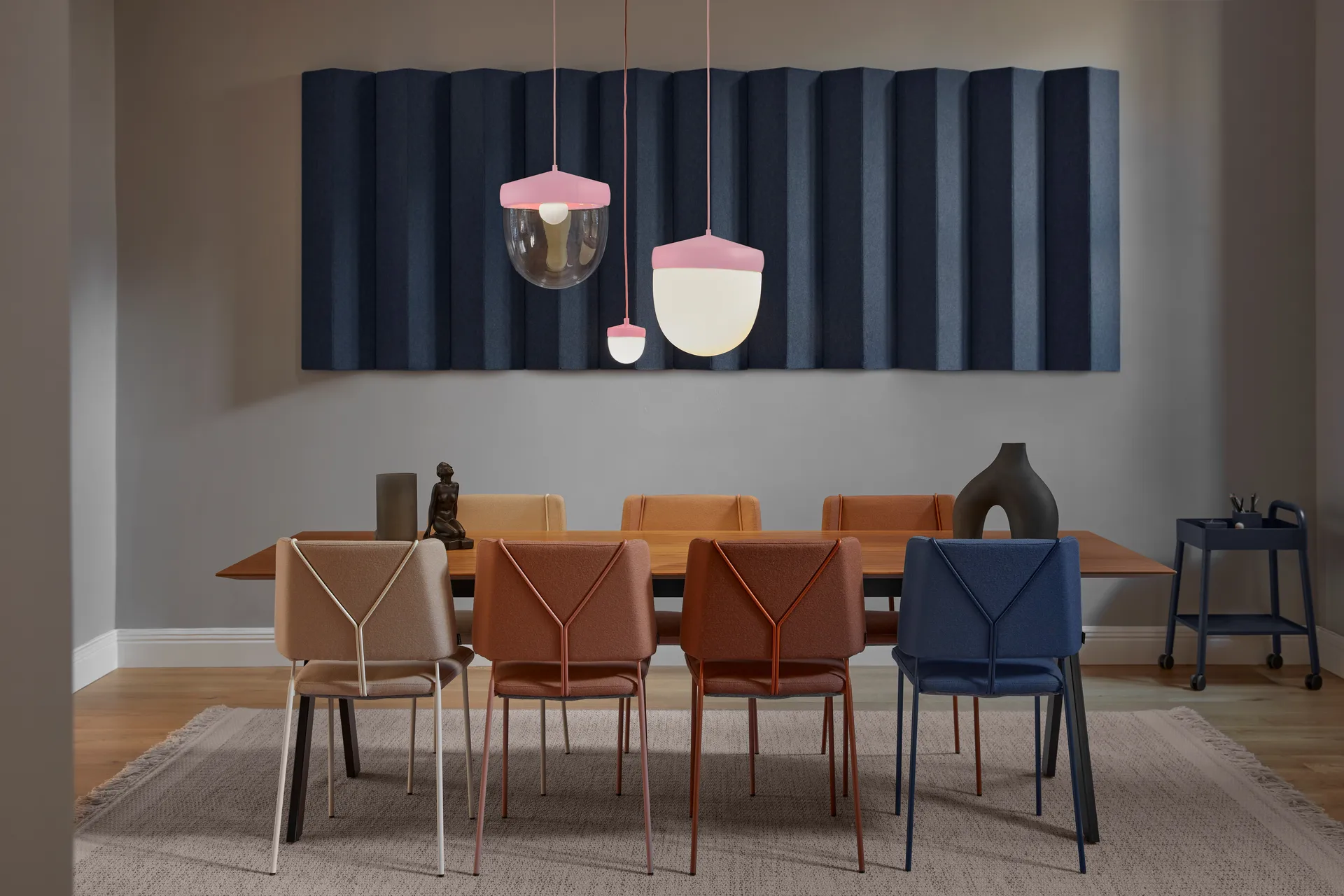 Pan hanglamp helder 30 cm, Rosa-roze Noon