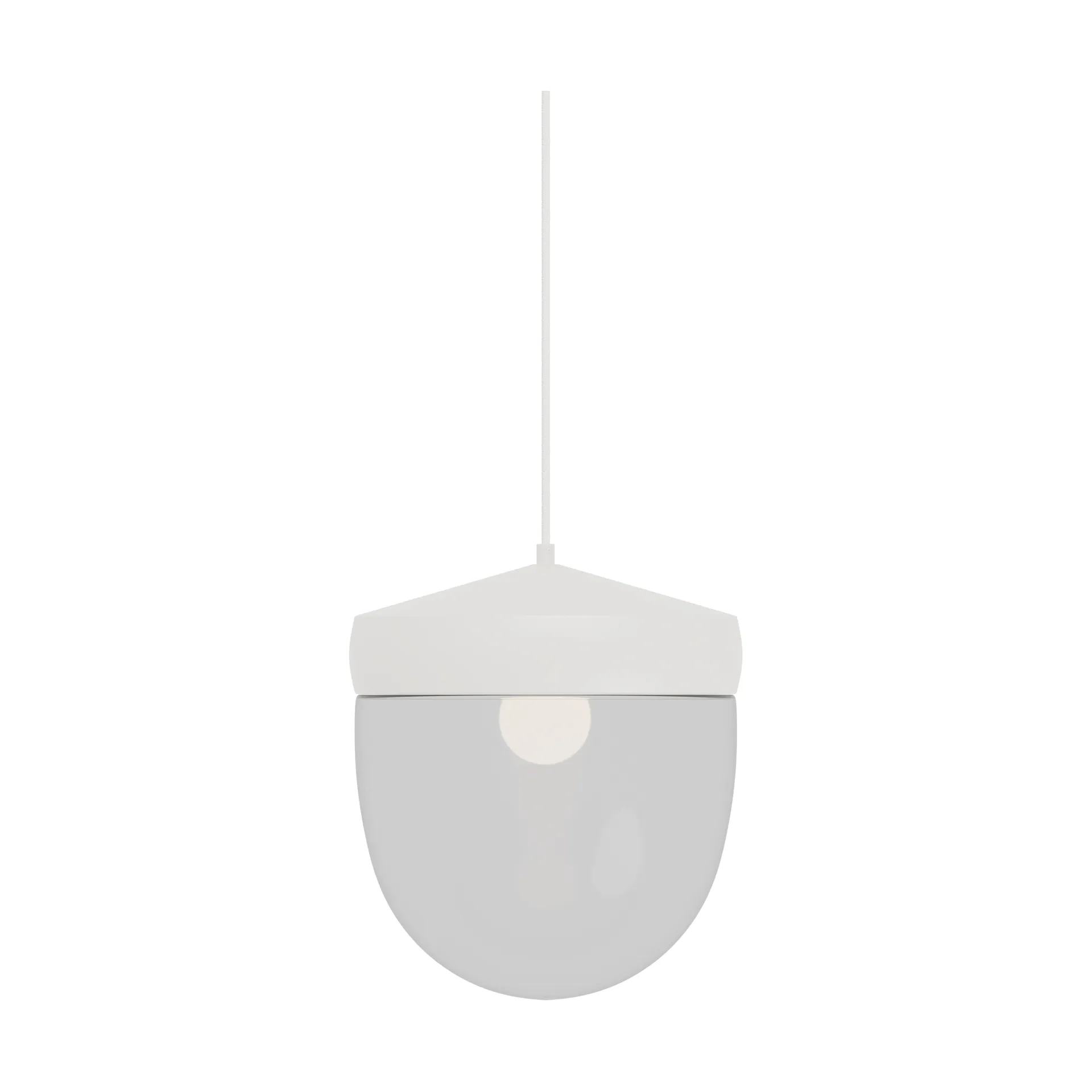 Pan hanglamp helder 30 cm, Wit-wit Noon