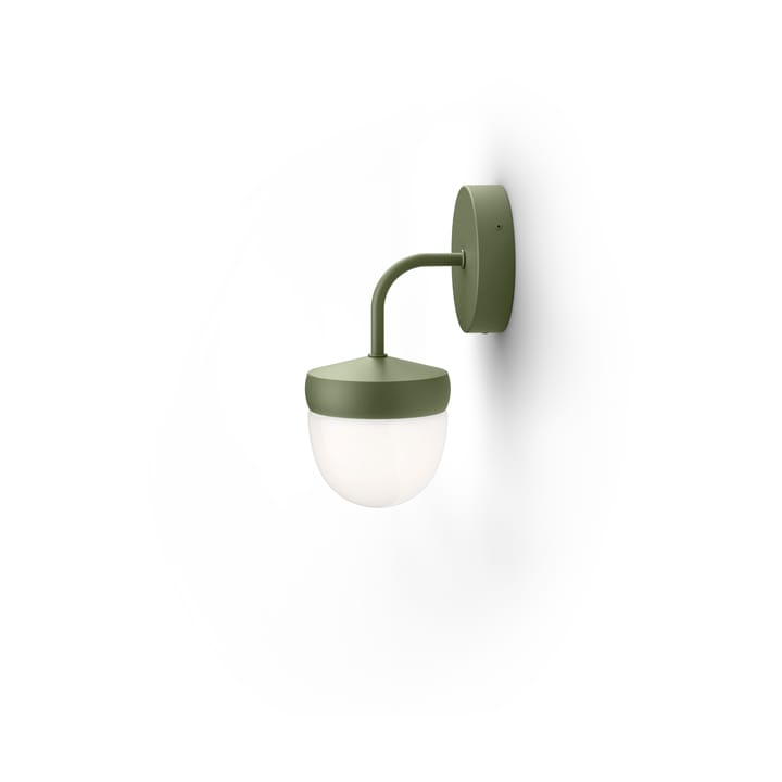 Pan wandlamp frosted 10 cm - Militairgroen - Noon