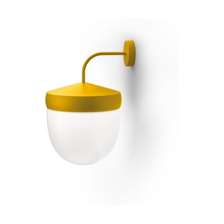 Pan wandlamp frosted 30 cm - Goudgeel - Noon