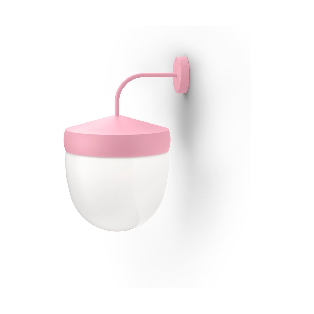 Noon Pan wandlamp frosted 30 cm Roze | Scandinavisch Interieur | Wandlampen | Roze