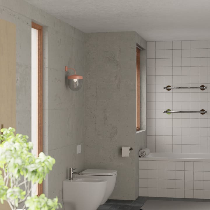 Pan wandlamp helder 30 cm, Abrikoos Noon
