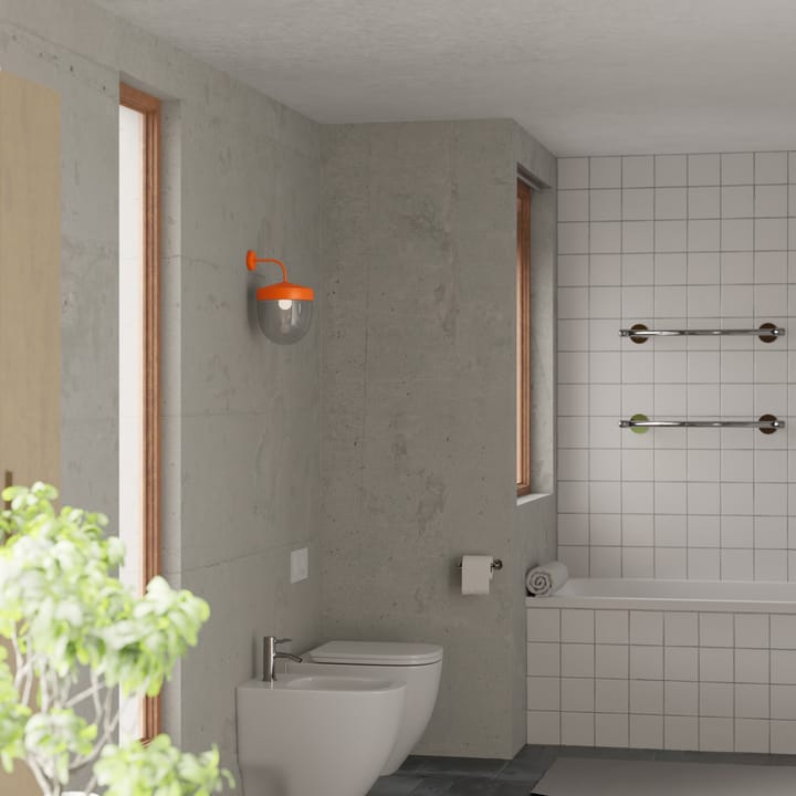 Pan wandlamp helder 30 cm, Oranje Noon