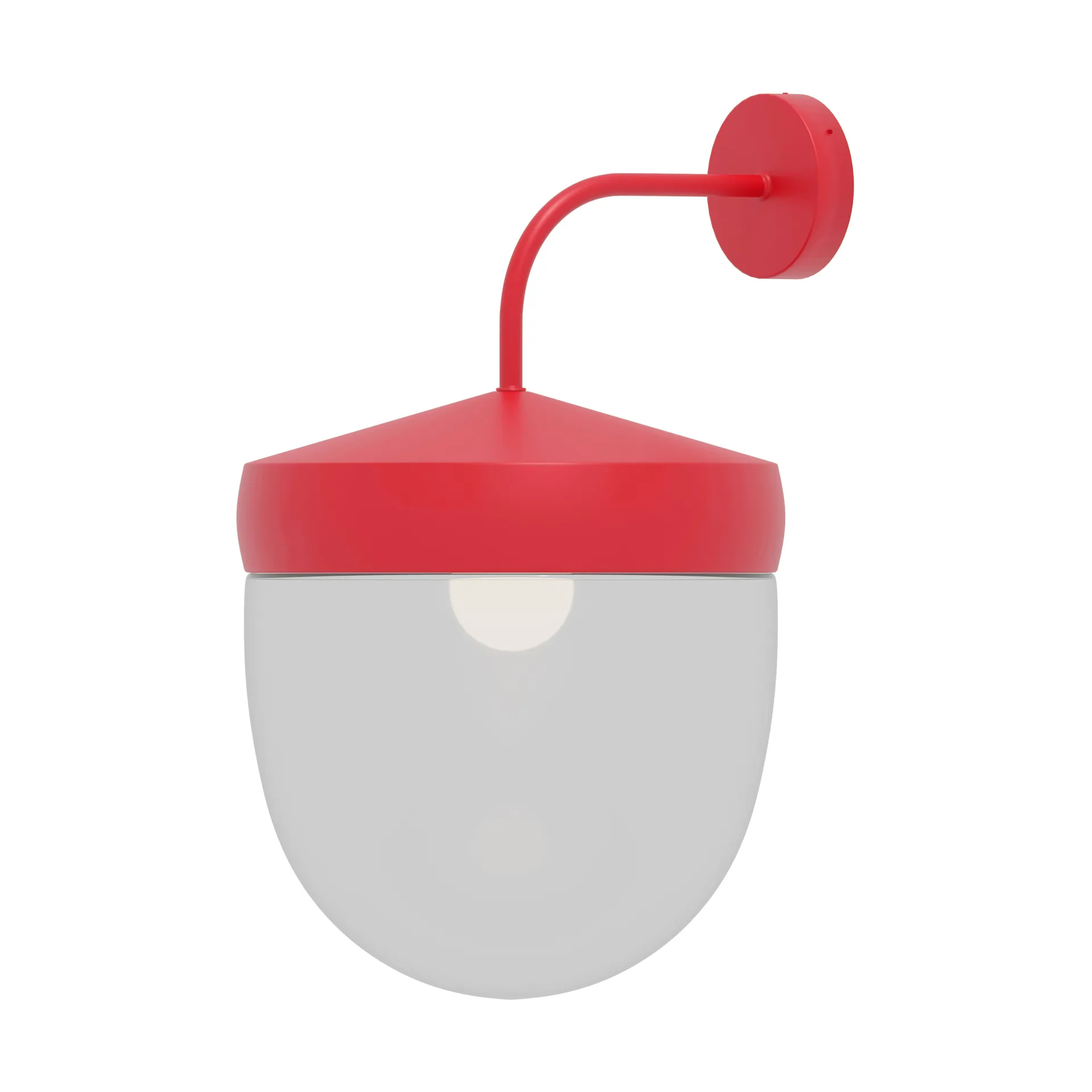 Pan wandlamp helder 30 cm, Rood Noon