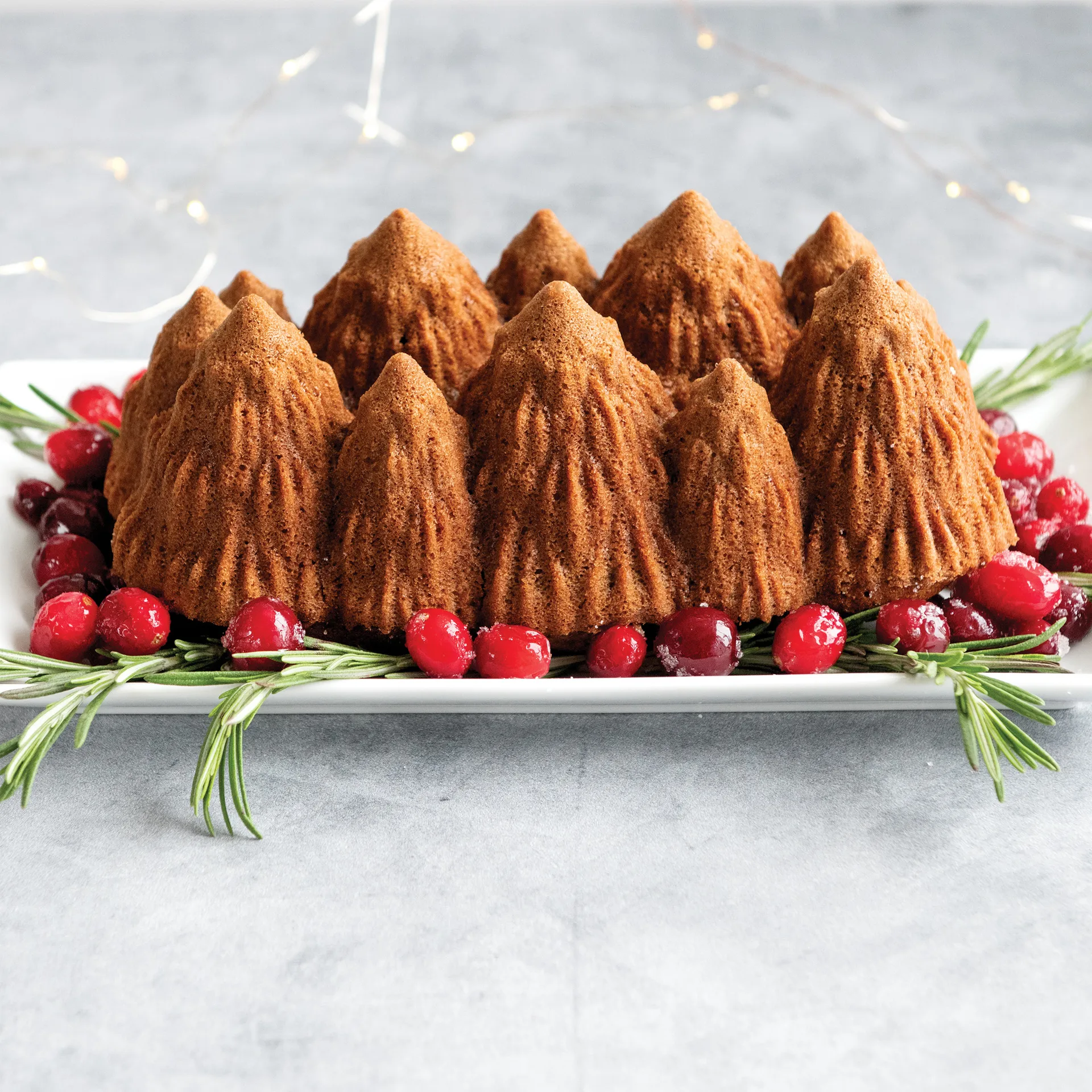 Nordic Ware Alpine forest bakvorm, Zilverkleurig Nordic Ware