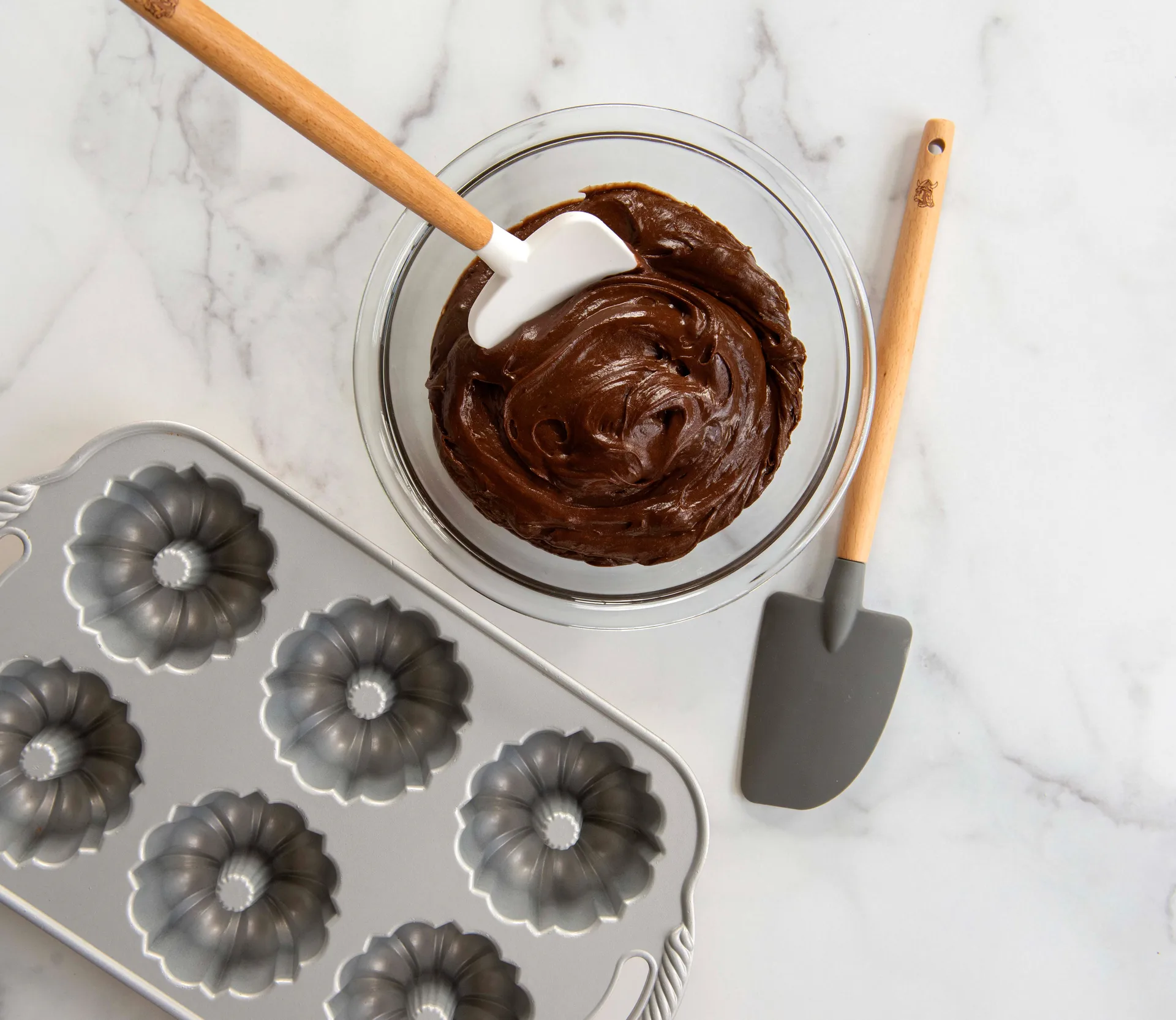 Nordic Ware pannenlikker beukenhout 2-pack, Zwart,wit Nordic Ware