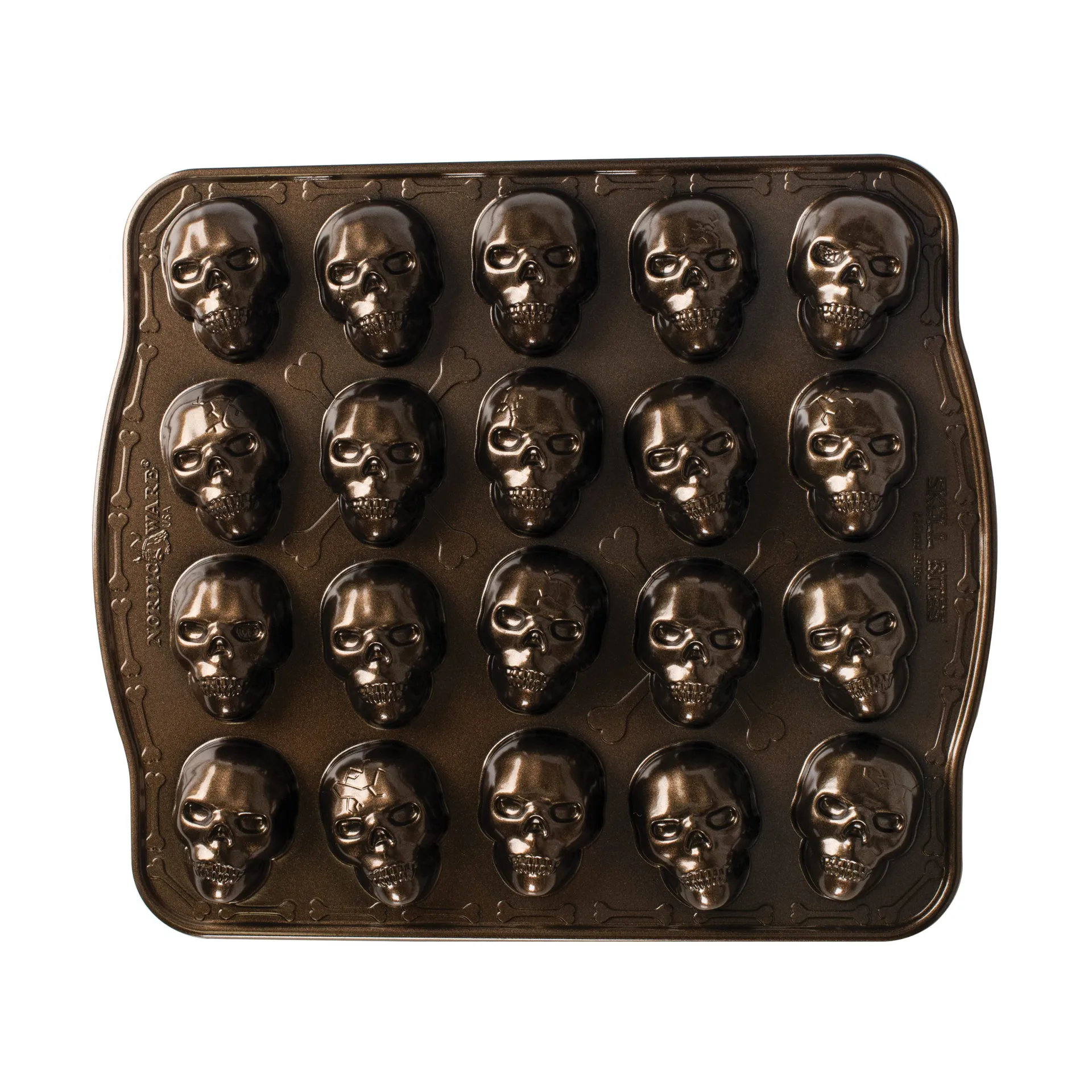 Nordic Ware Skull Bites bakvorm, Brons Nordic Ware