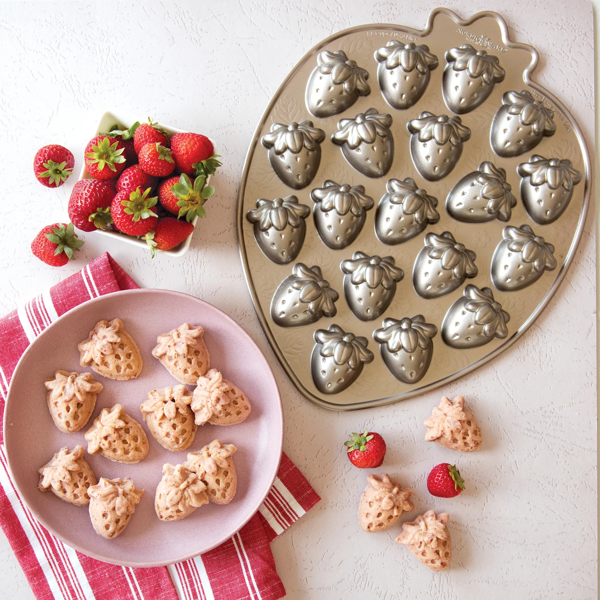 Nordic Ware strawberry bites bakvorm, 0,4 l Nordic Ware