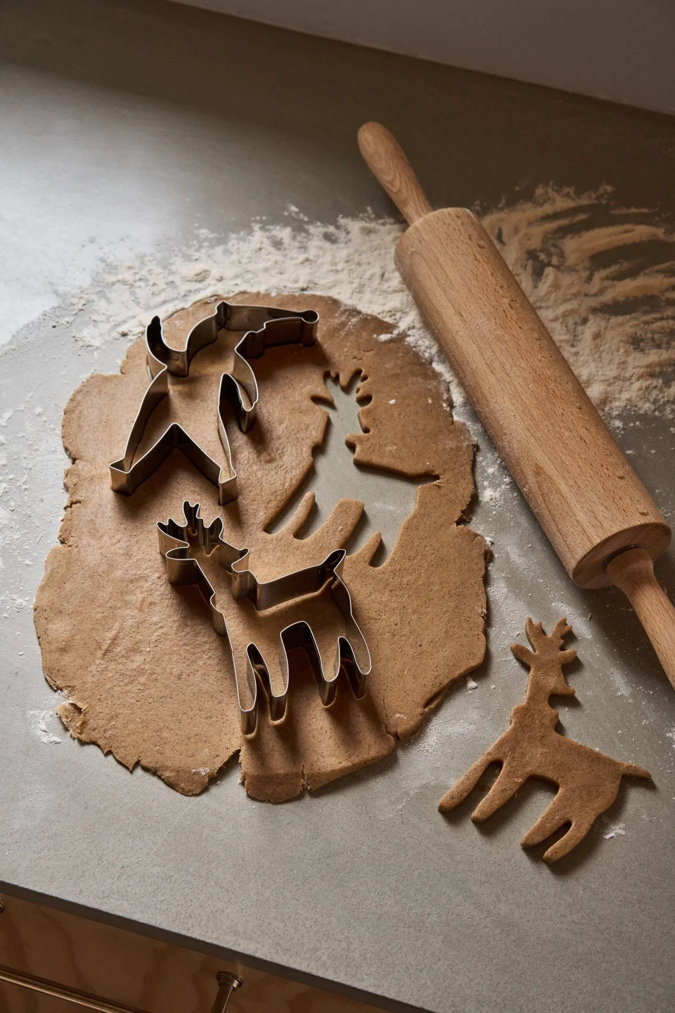BAKE koekjesuitsteker, Kerstman & rendier, 2-delig Nordwik