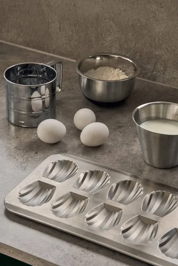 BAKE madeleinevorm - Roestvrij staal, 12 stuks - Nordwik