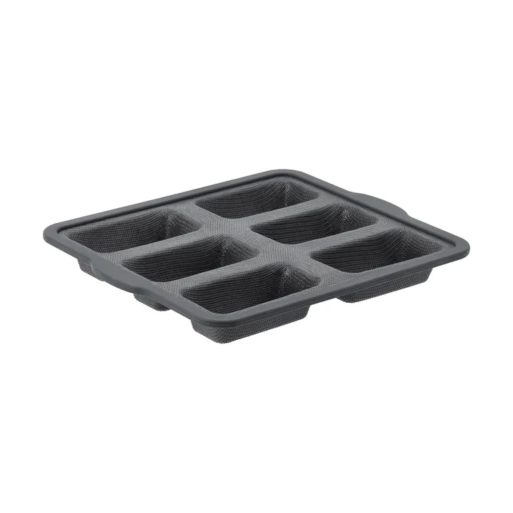 BAKE siliconen bakvorm met versterkte rand - Rechthoekig, 6 stuks, 26,2x22,1 cm - Nordwik