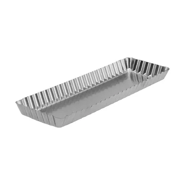 BAKE taartvorm met losse bodem - Rechthoekig, roestvrij staal, 35x11 cm - Nordwik