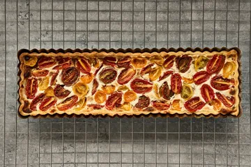 BAKE taartvorm met losse bodem - Rechthoekig, roestvrij staal, 35x11 cm - Nordwik