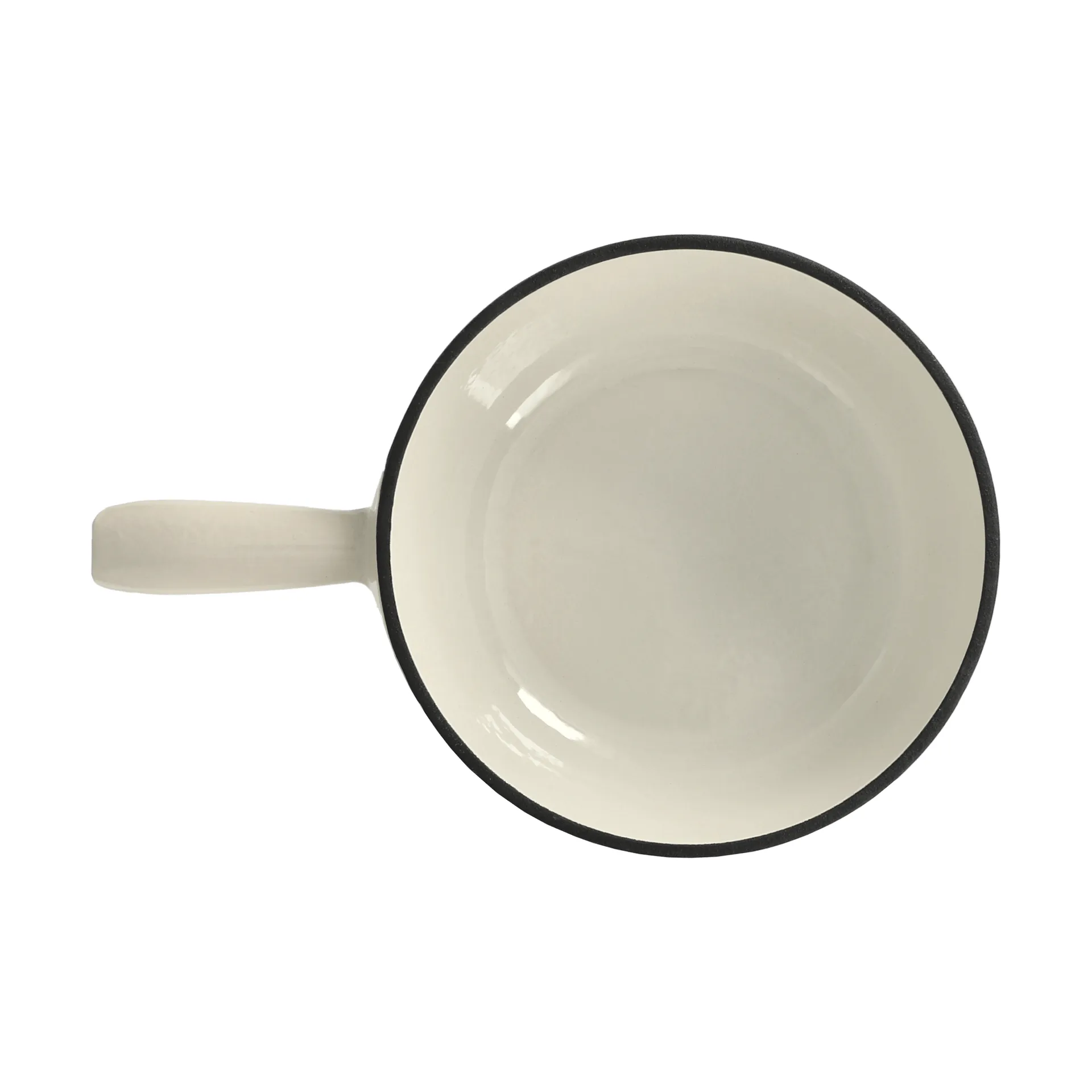 Geëmailleerde fonduepan, Crème, 1,8 L Nordwik