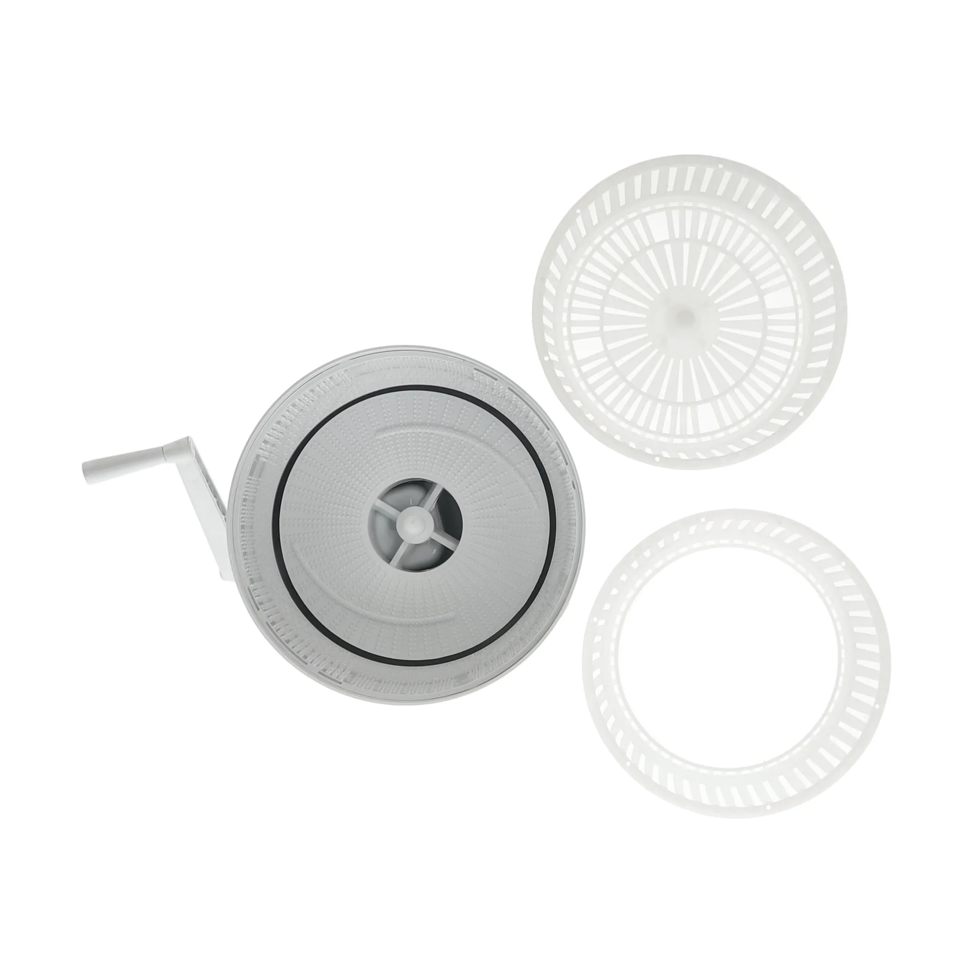 Nordwik aardappelschiller met zwengel, Wit Nordwik