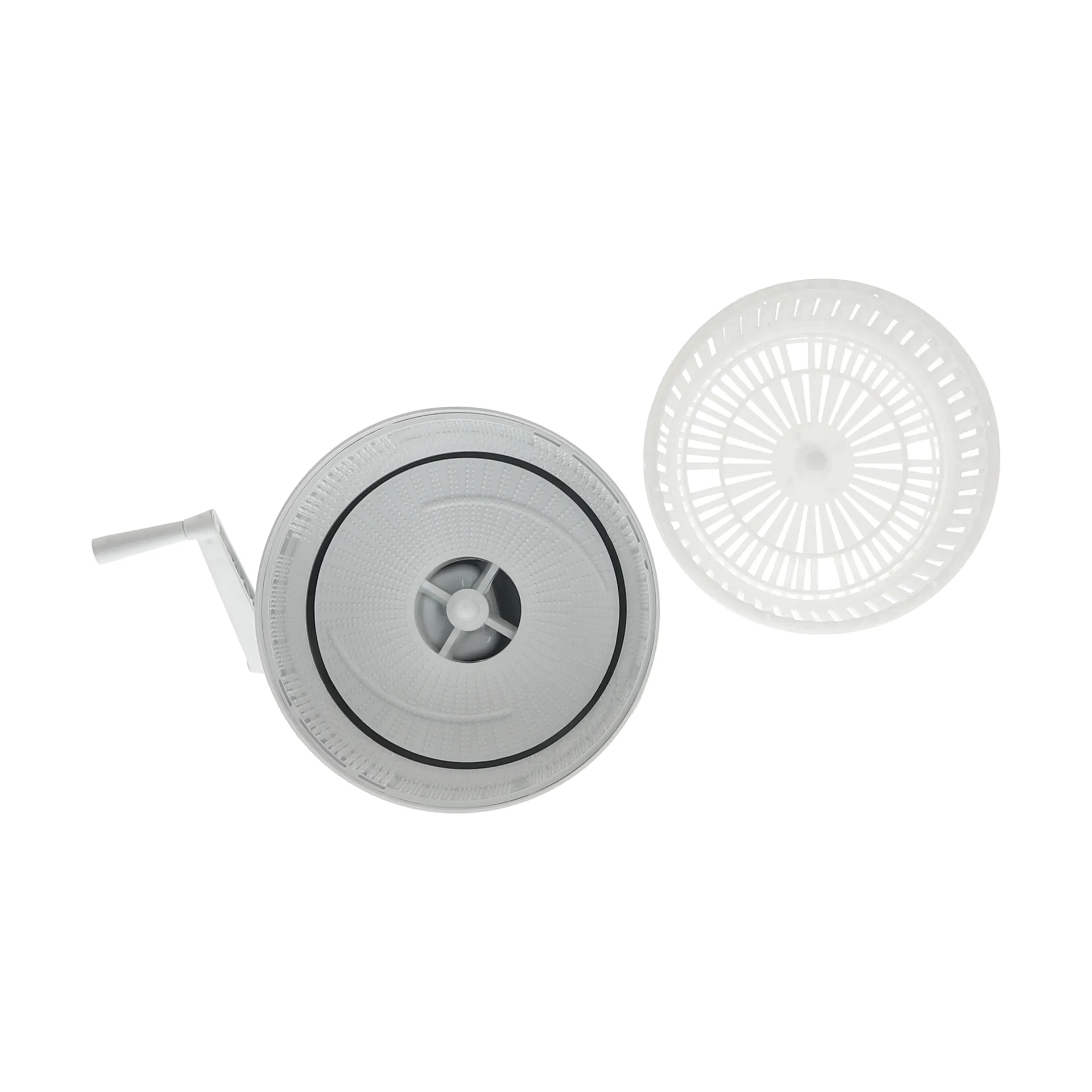 Nordwik aardappelschiller met zwengel, Wit Nordwik