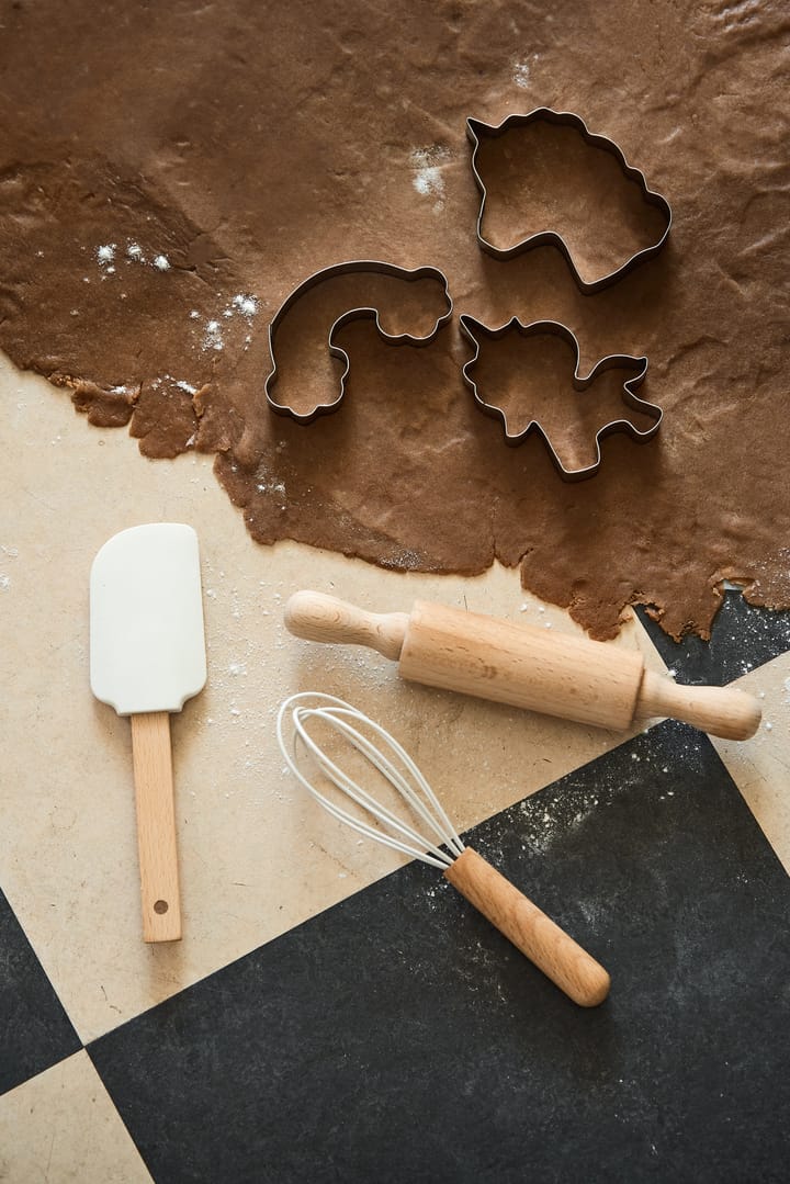 Nordwik bakgereedschap in siliconen voor kinderen 3-delig, Creme Nordwik