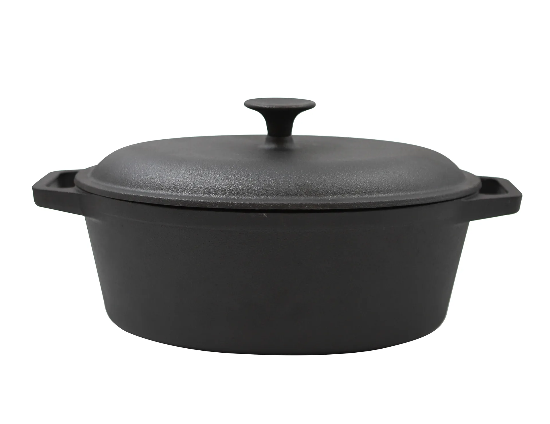Nordwik gietijzeren braadpan ovaal 4 l, Zwart Nordwik
