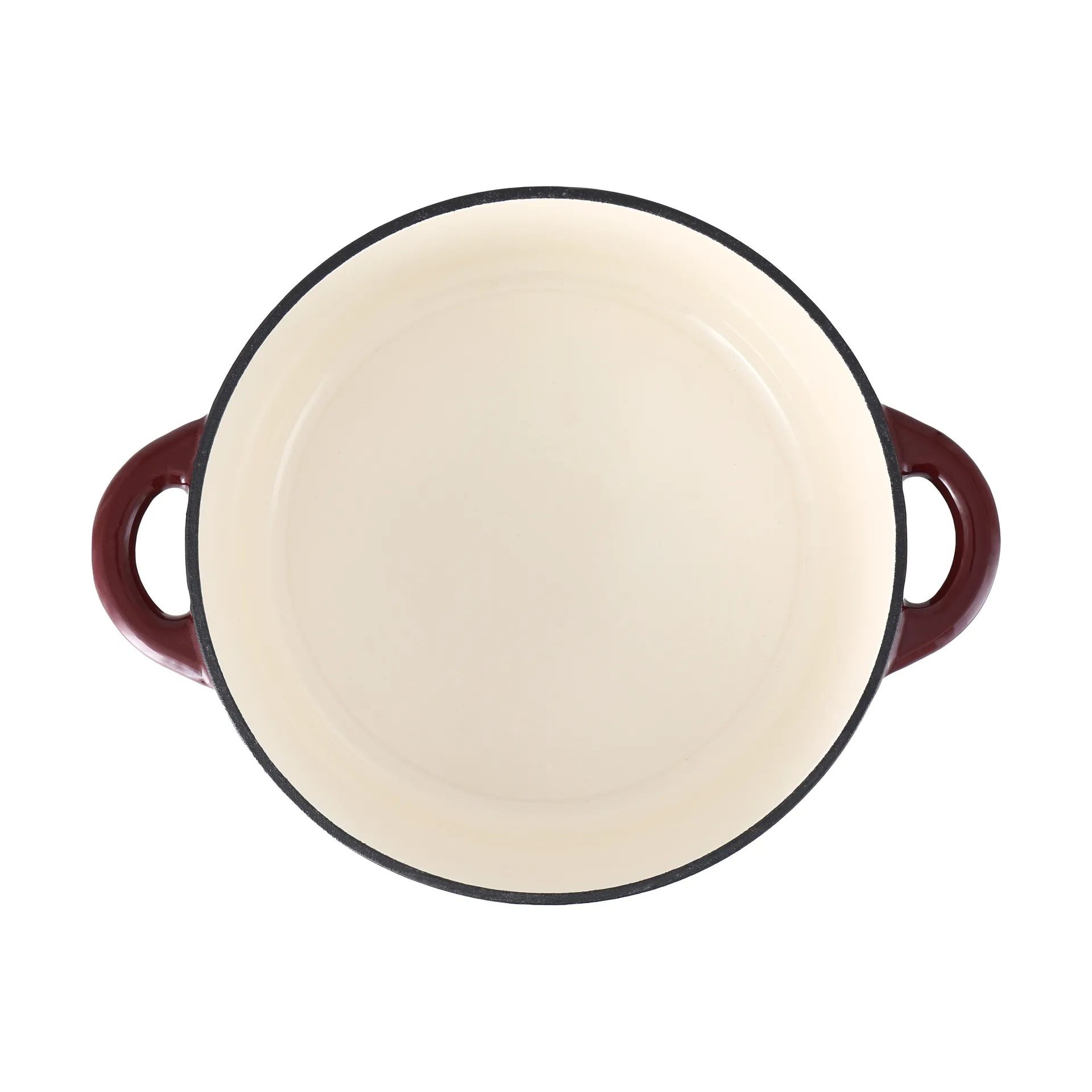 Nordwik gietijzeren pan rond 5 l, Burgundy Nordwik