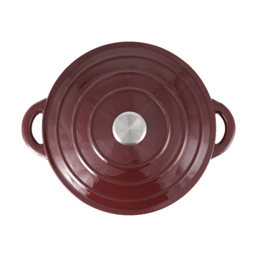 Nordwik gietijzeren pan rond 5 l - Burgundy - Nordwik